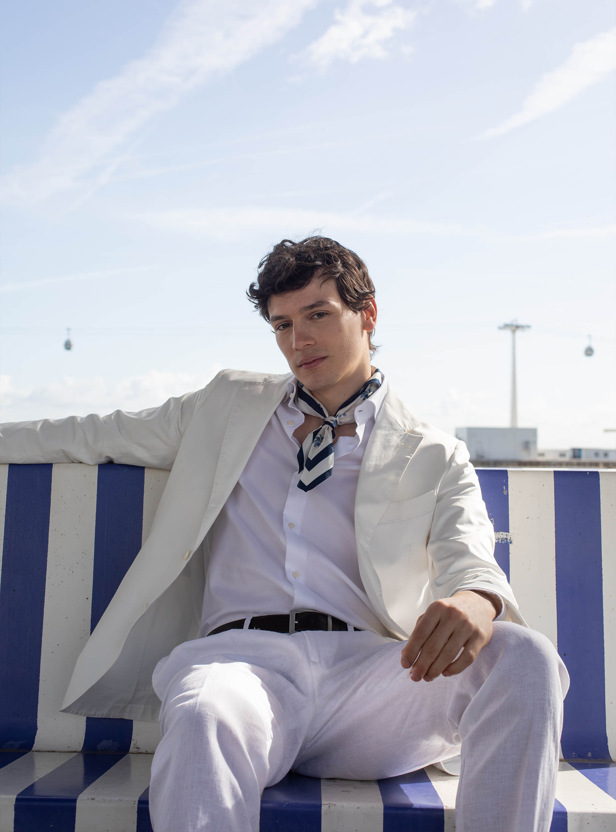 White cocktail attire, 